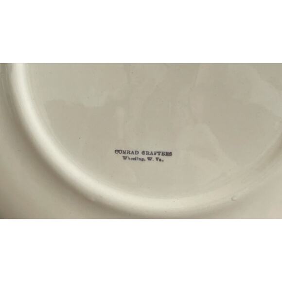 Vintage Conrad Crafters Wheeling WV. 1776-1976 3 dessert fruit plates - Picture 9 of 9